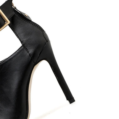 Funki Findz | Shoes | Women's High Buckle Strap Stiletto Sandal
