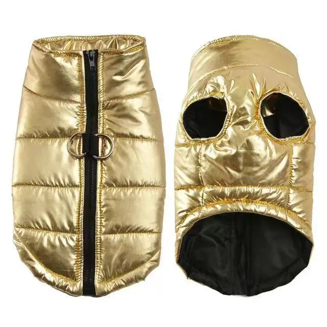 Funki Findz | Dog Jackets | Gold Fluro Zip Up Vest | Dog Harness