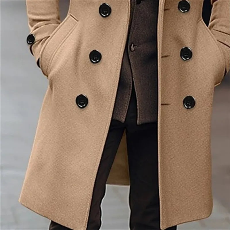 Funki Findz | Jackets | Men's Large Button Business Overcoat