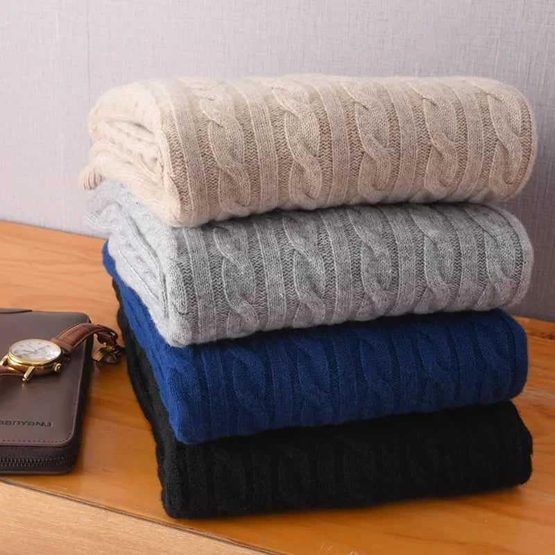 Funki Findz | Sweaters | Men's Slim Mock Neck Knitted Pullovers