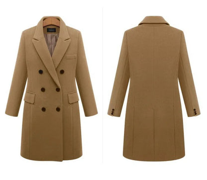 Funki Findz | Jackets | Women's Long Slim Wool Blend Coat