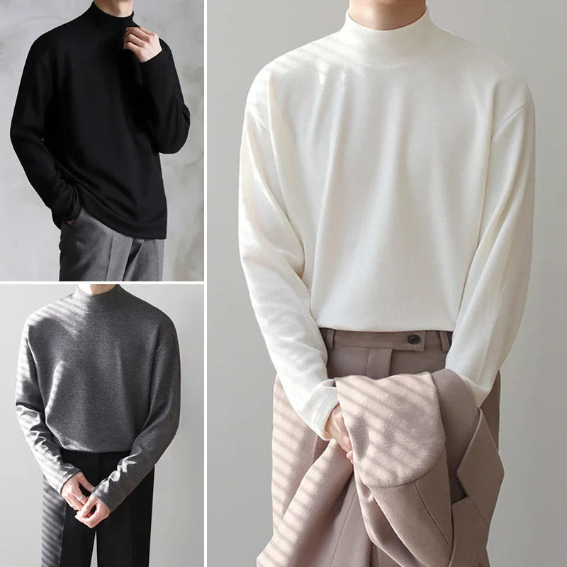 Funki Findz | Sweaters | Men's Thin Lightweight Mock Turtleneck