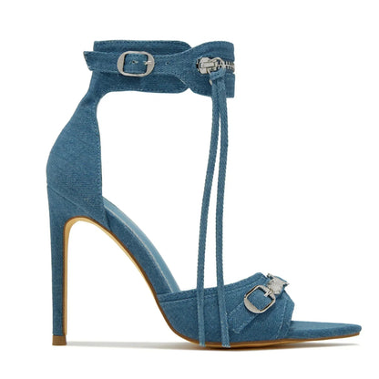 Funki Findz | Shoes | Women's Super High Zipper Strap Sandals
