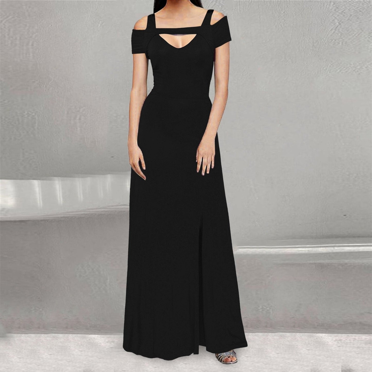 Funki Findz | Dresses | Women's Off Shoulder Long Slim Dress