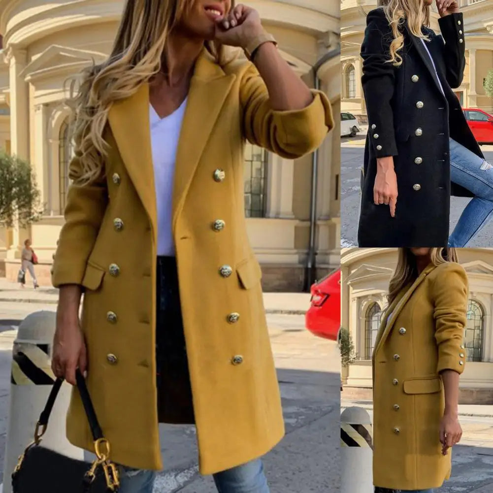 Funki Findz | Jackets | Women's Military Style Buttoned Overcoat
