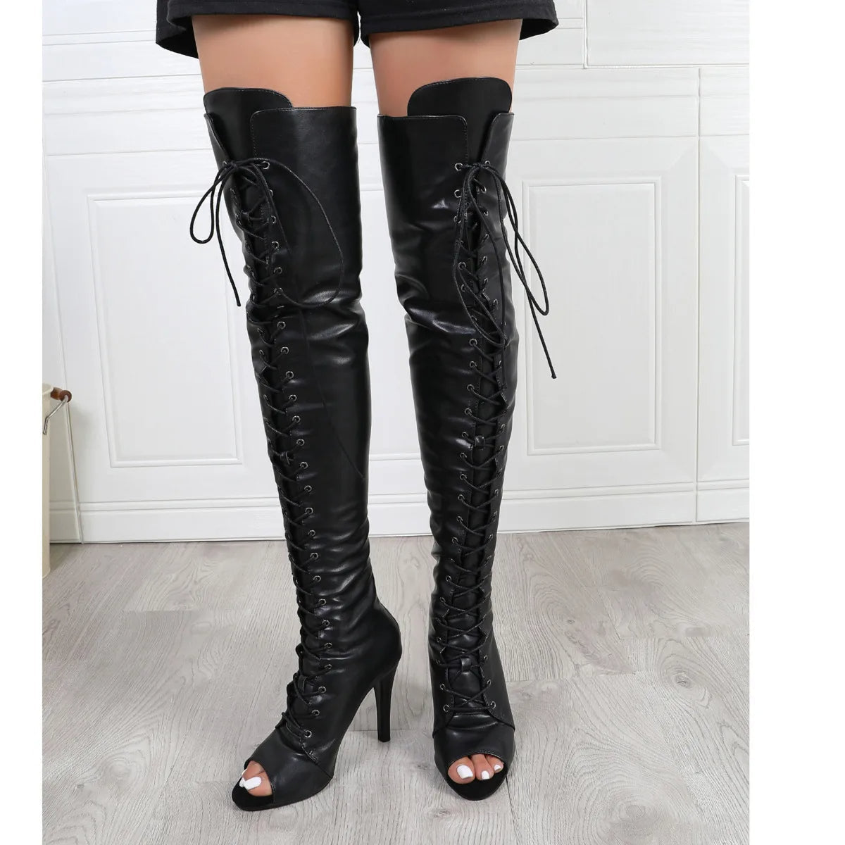 Funki Findz | Boots | Women's Over Knee Lace Up Dance Boots