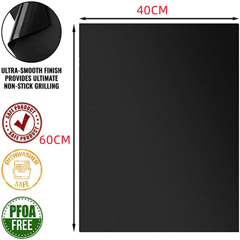 Funki Findz | Grill Mats | 4 Pcs Large Non Stick Oven Grill Mats