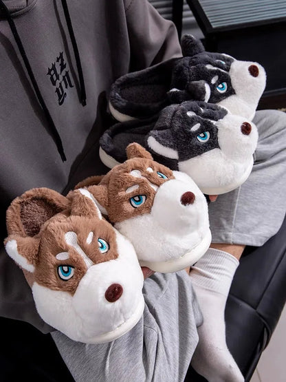 Funki Findz | Shoes | Women's Cute Alaskan Dog Warm Slippers