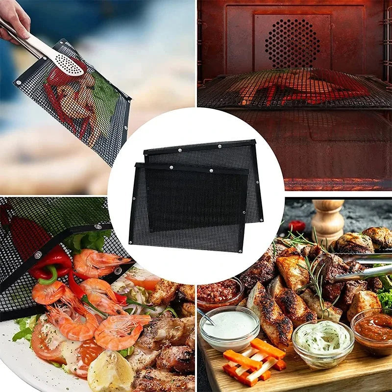 Funki Findz | Grill Bags | Non-Stick BBQ Grill Mesh Cooking Bags