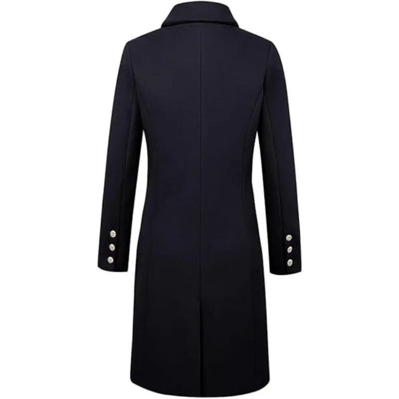 Funki Findz | Jackets | Women's Military Style Buttoned Overcoat