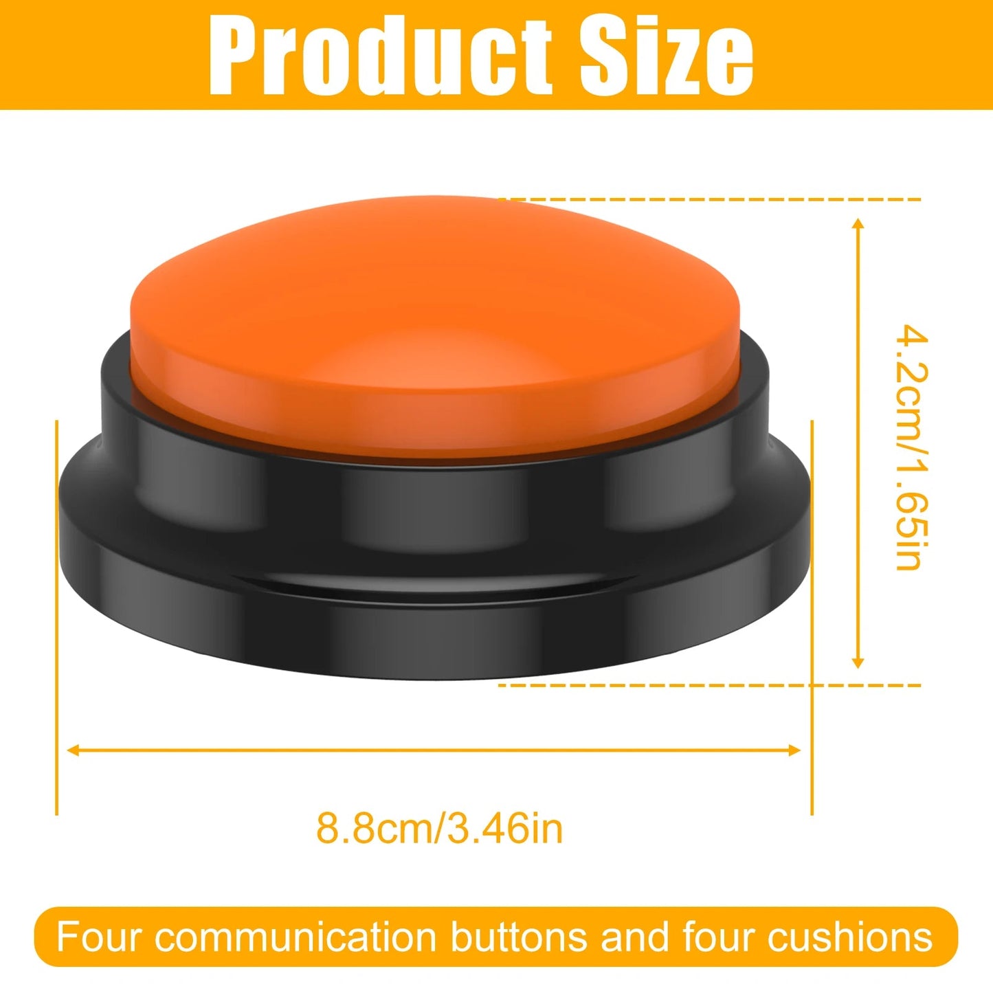 Funki Findz | Pet Toys | Recordable Button Learning Aid for Kids, Pets