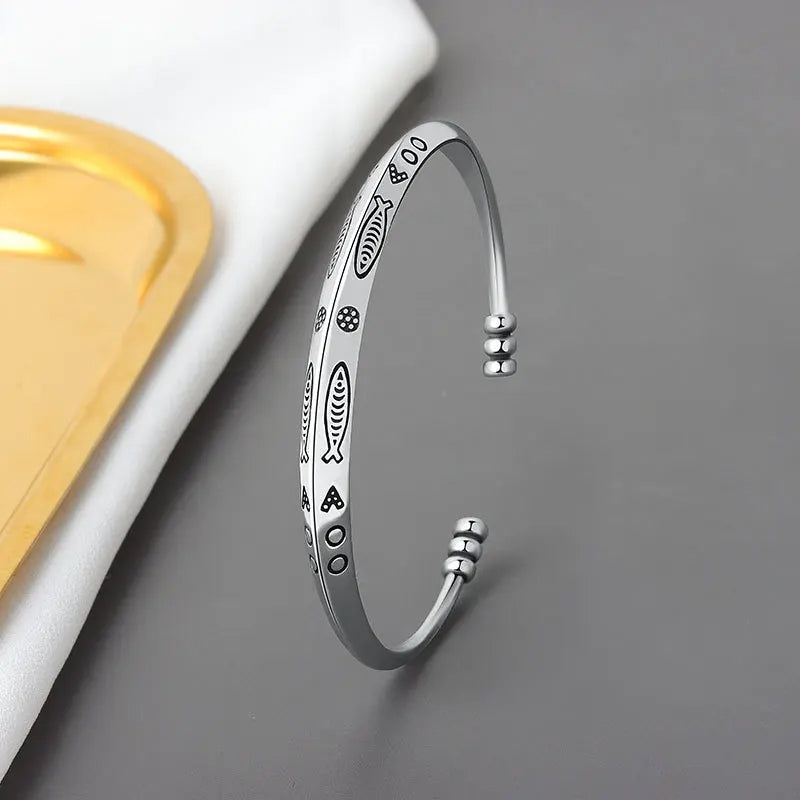 Funki Findz | Bracelets | Men's Women's Fish Symbol Bangle