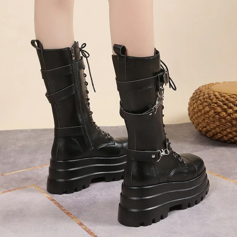 Funki Findz | Boots | Women's Gothic Punk Retro Biker Boots