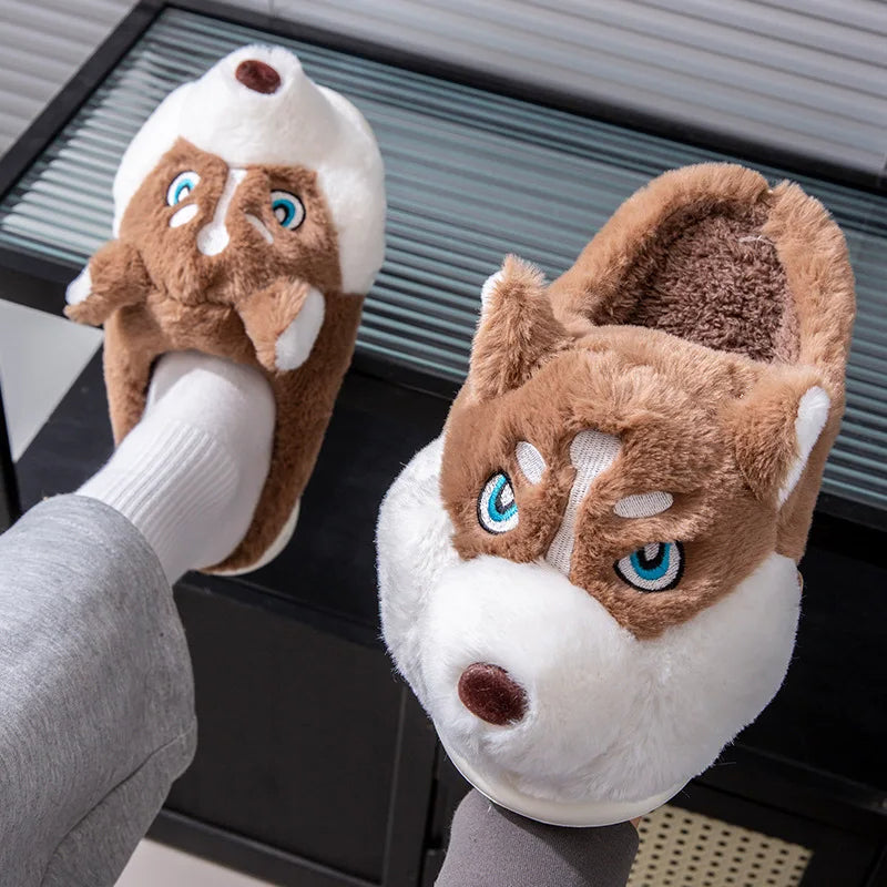 Funki Findz | Shoes | Women's Cute Alaskan Dog Warm Slippers