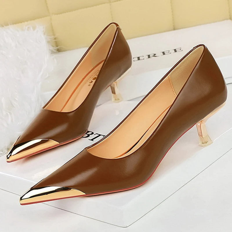 Funki Findz | Shoes | Women's Dress Shoes Metal Toe and Heel