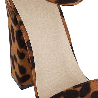 Funki Findz | Shoes | Women's High Leopard Print Platform Sandals