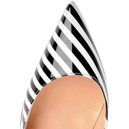Funki Findz | Shoes | Women's Luxury Striped High Heel Stilettos