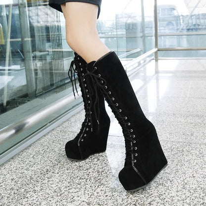 Funki Findz | Boots | Women's High Luxury Gothic Platform Boots