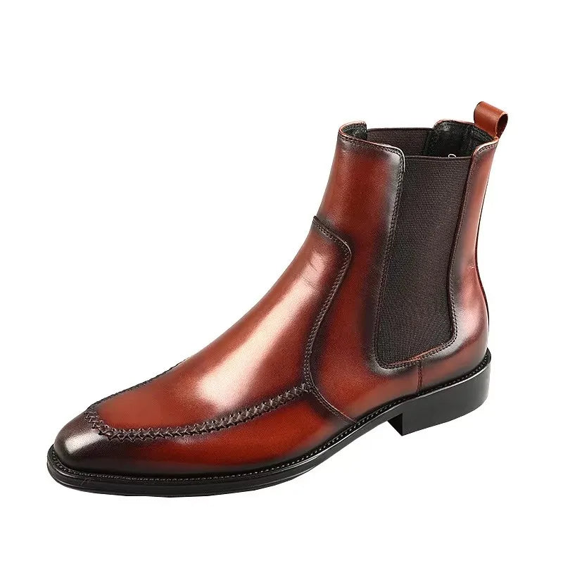 Funki Findz | Boots | Men's Elegant Leather Chelsea Ankle Boots