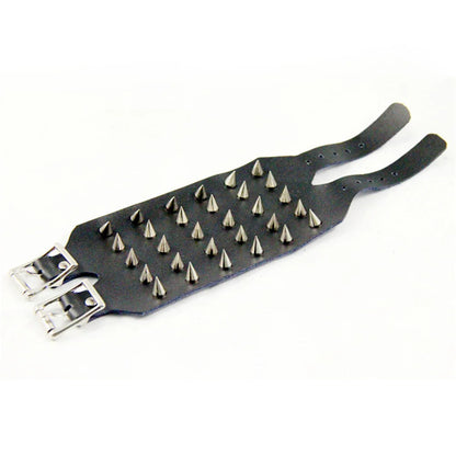 Funki Findz | Bracelets | Unisex Leather Spike Wristband