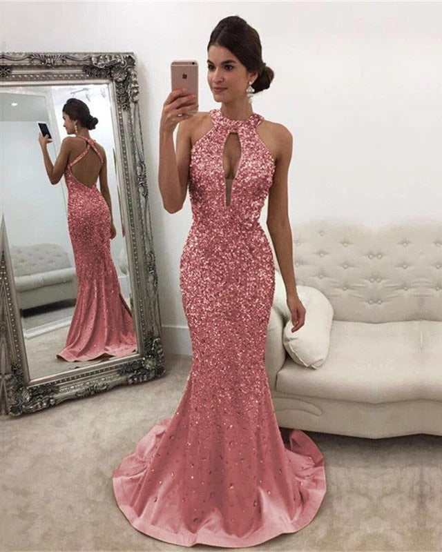 Funki Findz | Dresses | Women's Sequin Mermaid Evening Gown