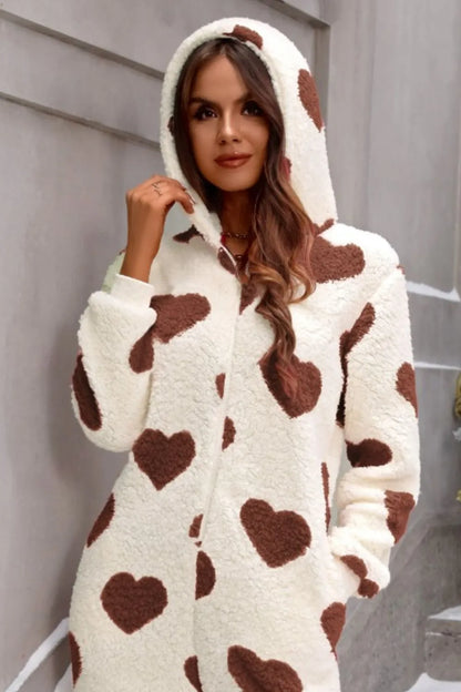 Funki Findz | Pants | Sleepwear | Women's Heart Zip Up Onesee