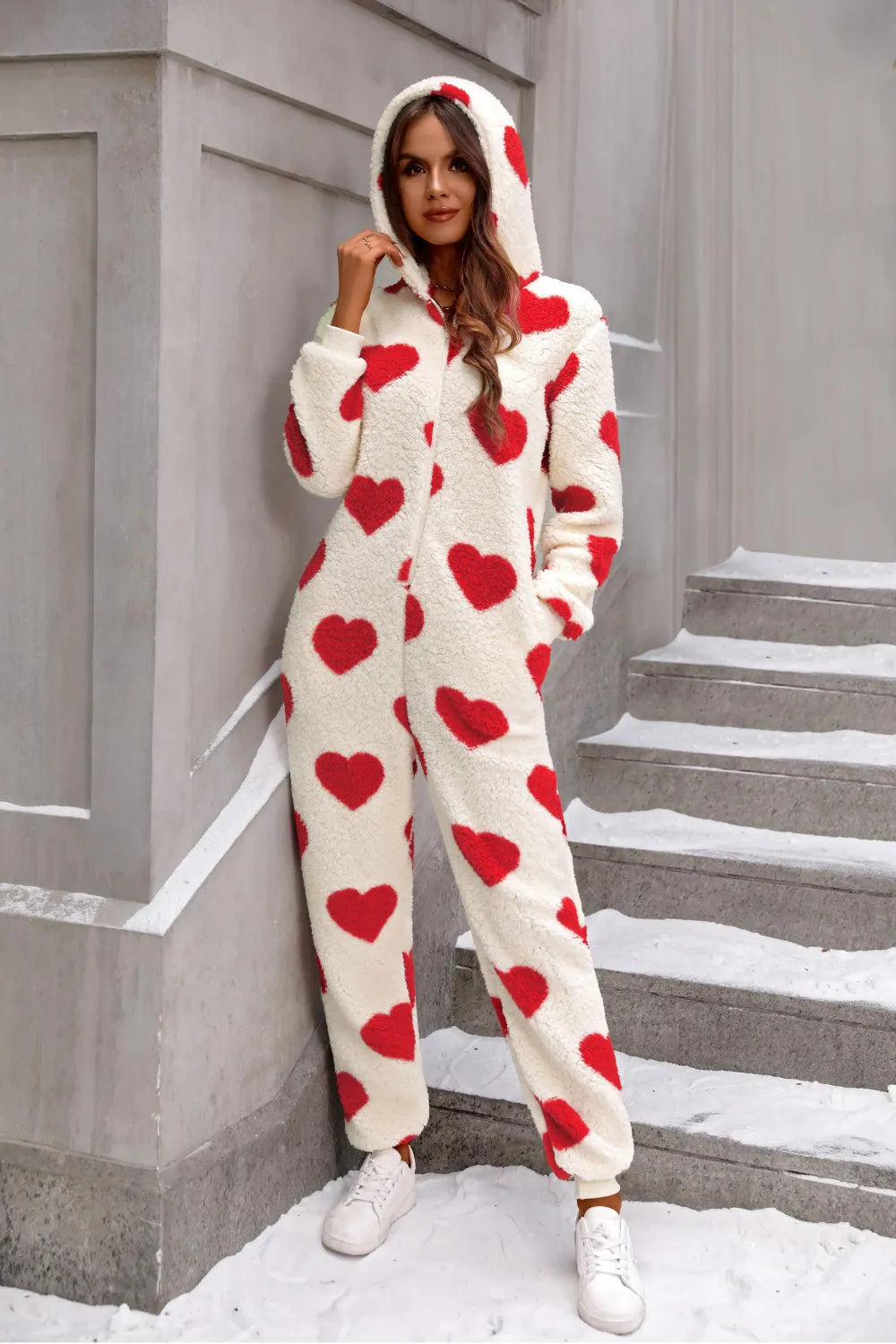 Funki Findz | Pants | Sleepwear | Women's Heart Zip Up Onesee