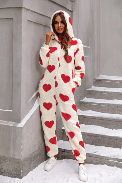 Funki Findz | Pants | Sleepwear | Women's Heart Zip Up Onesee