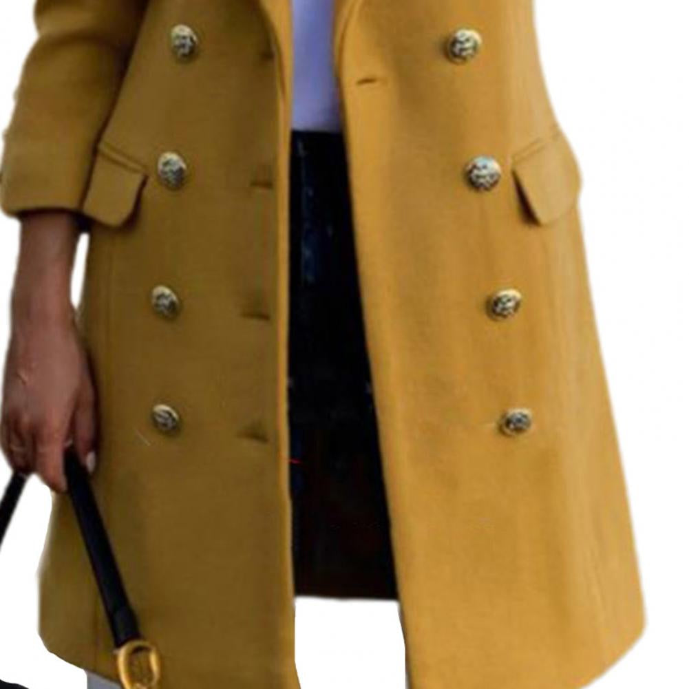 Funki Findz | Jackets | Women's Military Style Buttoned Overcoat