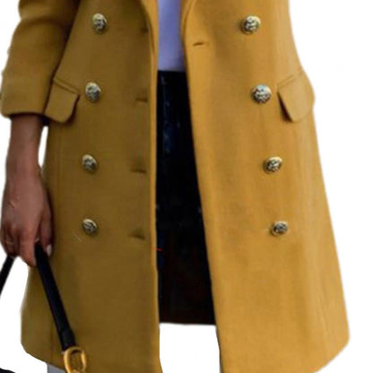 Funki Findz | Jackets | Women's Military Style Buttoned Overcoat