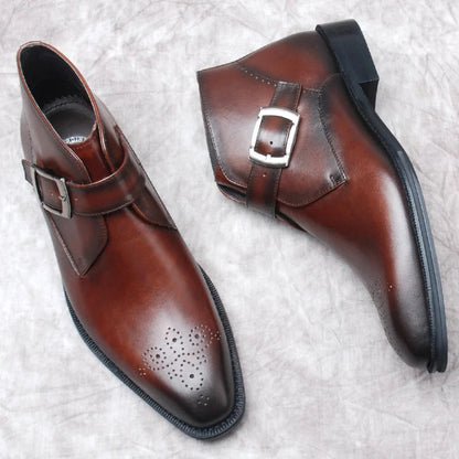 Funki Findz | Boots | Men's Luxury Genuine Leather Ankle Boots