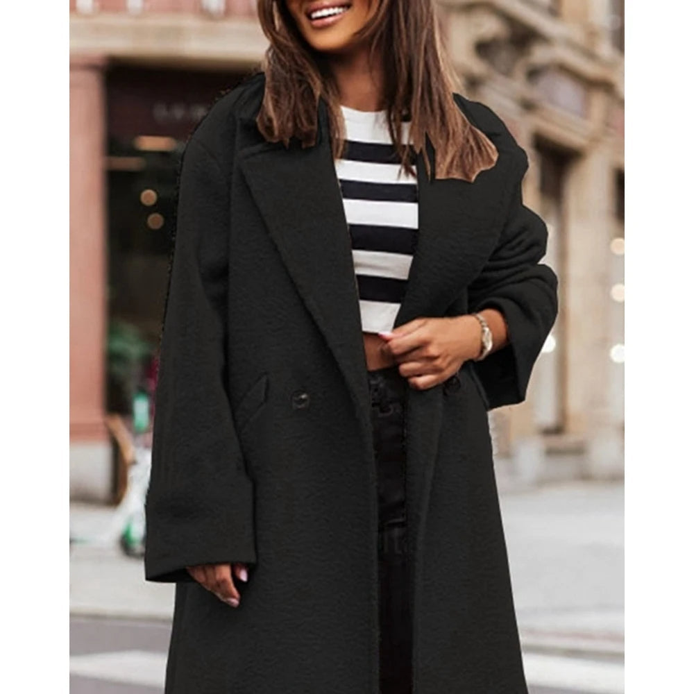 Funki Findz | Jackets | Women's Long Single Buttoned Overcoat