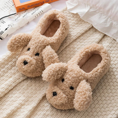 Funki Findz | Shoes | Women's Fluffy Warm Cartoon Dog Slippers