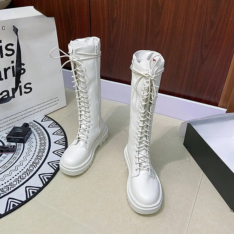 Funki Findz | Boots | Women's Gothic Lace Up High Top Boots