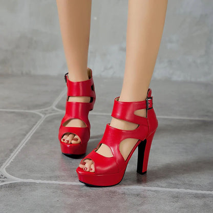 Funki Findz | Shoes | Women's Block Heeled Platform Sandals