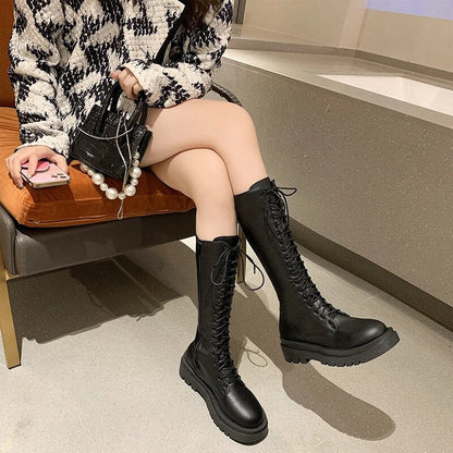 Funki Findz | Boots | Women's Gothic Lace Up High Top Boots