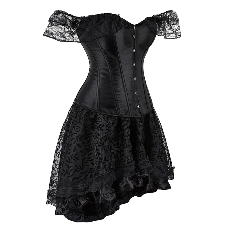 Funki Findz | Dresses | Women's Gothic Punk Corset Dress Set