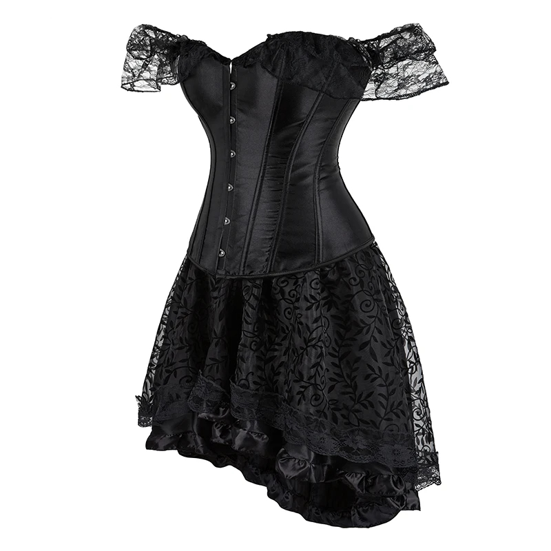 Funki Findz | Dresses | Women's Gothic Punk Corset Dress Set