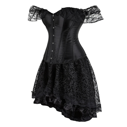 Funki Findz | Dresses | Women's Gothic Punk Corset Dress Set