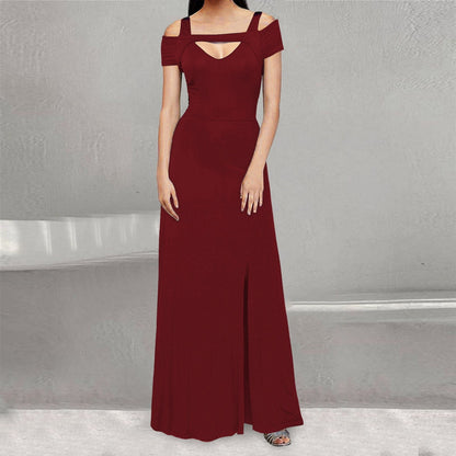 Funki Findz | Dresses | Women's Off Shoulder Long Slim Dress