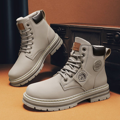Funki Findz | Boots | Men's High Top Boots Leather Work Boots