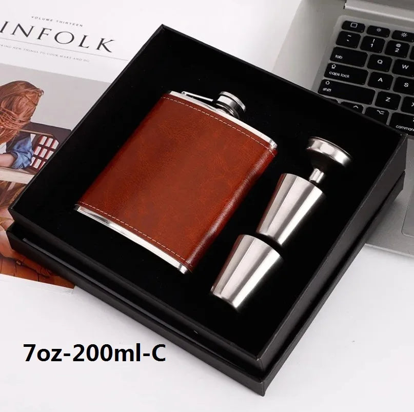 Funki Findz | Hip Flasks | Hip Flask Drink Gift Box Sets 6oz-8oz