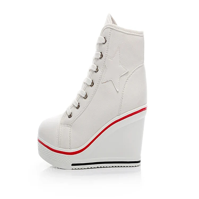 Funki Findz | Boots | Women's Canvas Elevator Platform Sneaker