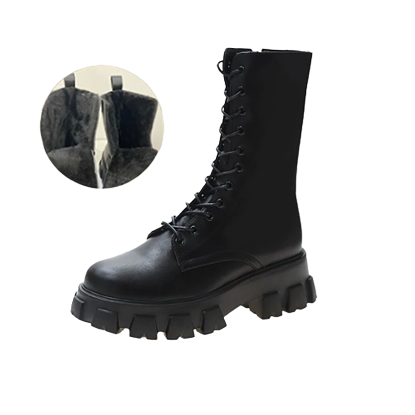Funki Findz | Boots | Women's Lace-up Chunky Combat Boots