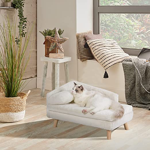 Funki Findz | Pet Beds | Luxury Dog Cat Raised Chaise Lounge