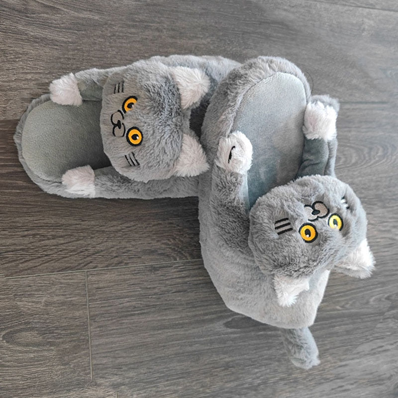Funki Findz | Shoes | Women's Soft Cat Hug Slippers