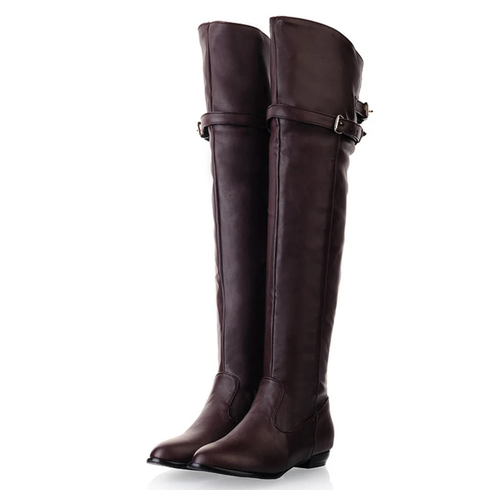 Funki Findz | Boots | Women's Over-The-Knee-High Flat Boots
