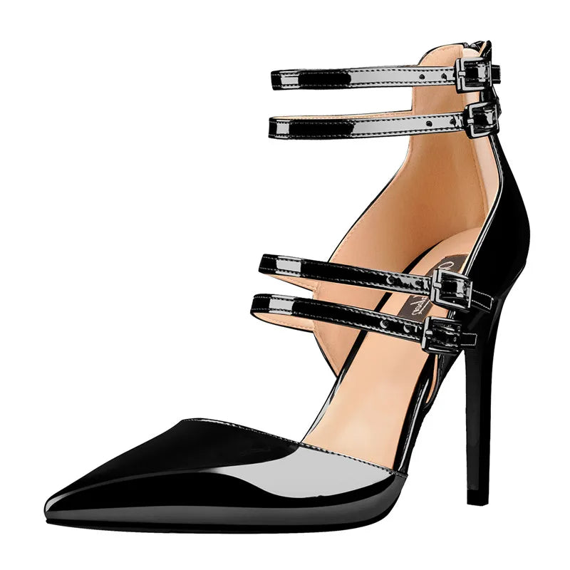 Funki Findz | Shoes | Women's Luxury 4 Strap Stiletto Sandals