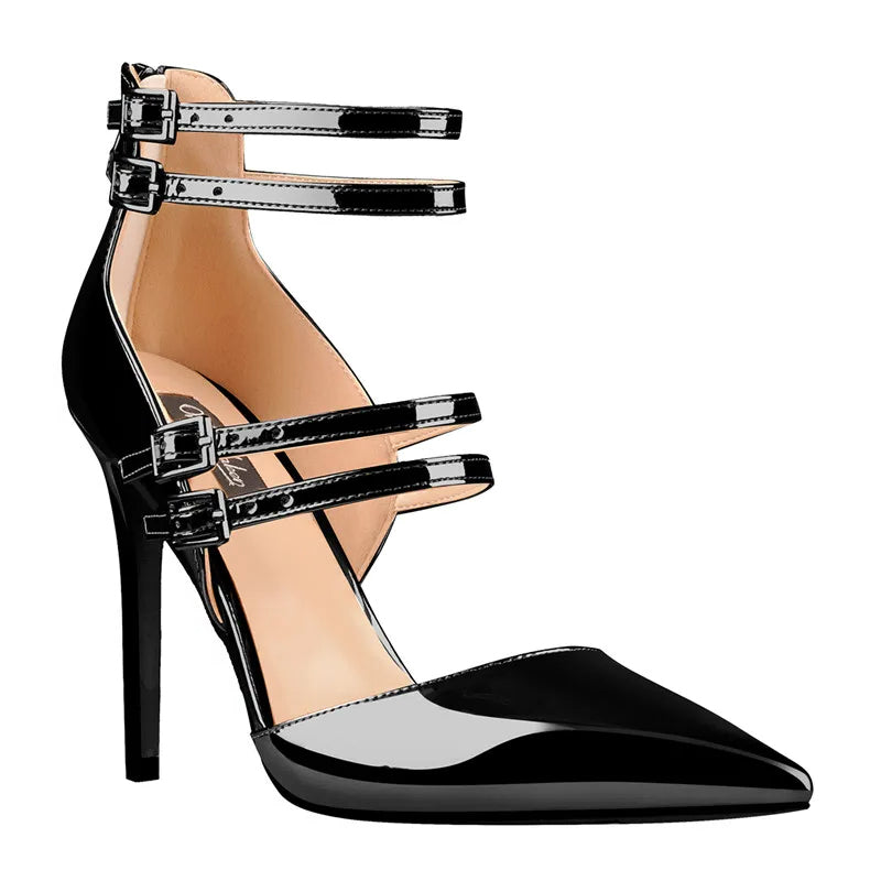 Funki Findz | Shoes | Women's Luxury 4 Strap Stiletto Sandals