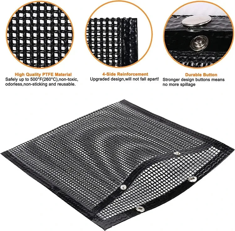 Funki Findz | Grill Bags | Non-Stick BBQ Grill Mesh Cooking Bags
